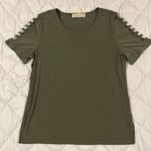 Michael Kors Khaki Short Sleeve Top